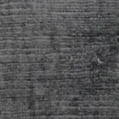 Gray woven fabric texture with horizontal stripes, a nubby surface, and mottled tonal variations for a durable, matte appearance.